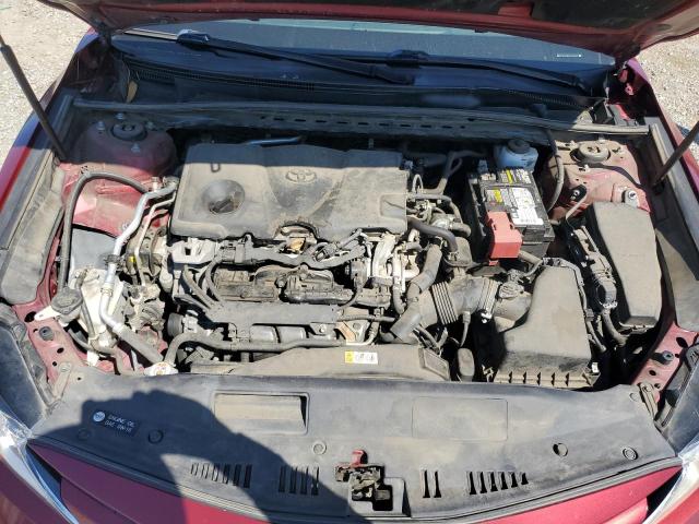 4T1B11HKXKU721645 - 2019 TOYOTA CAMRY L RED photo 11