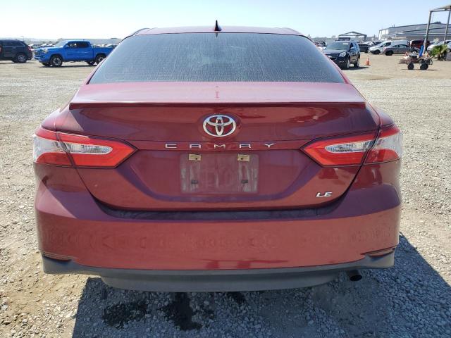 4T1B11HKXKU721645 - 2019 TOYOTA CAMRY L RED photo 6