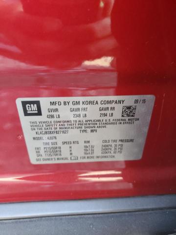 KL4CJBSBXFB271627 - 2015 BUICK ENCORE CONVENIENCE 红色 照片 13