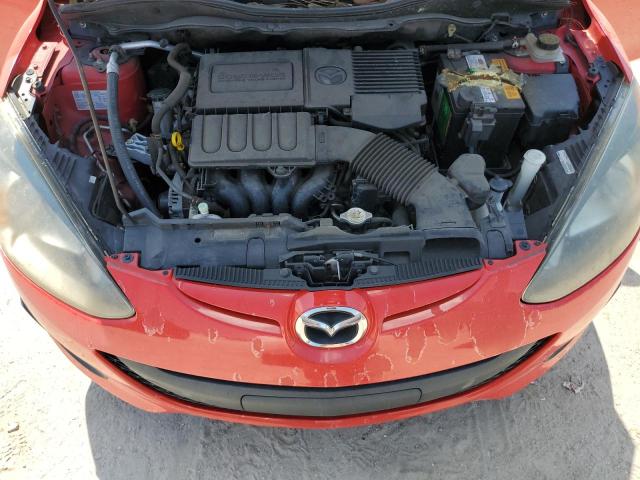JM1DE1KY7C0148825 - 2012 MAZDA MAZDA2 红色 照片 11