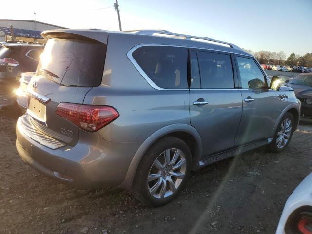 JN8AZ2NF8E9552243 - 2014 INFINITI QX80 GRAY photo 3