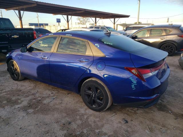 KMHLM4AG0NU257675 - 2022 HYUNDAI ELANTRA SEL BLUE photo 2