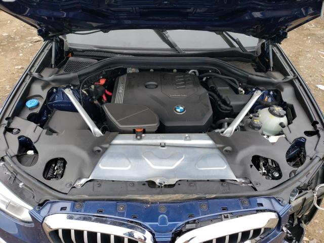 5UXTY5C06M9G33443 - 2021 BMW X3 XDRIVE30I BLUE photo 11
