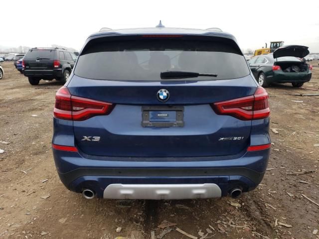 5UXTY5C06M9G33443 - 2021 BMW X3 XDRIVE30I BLUE photo 6