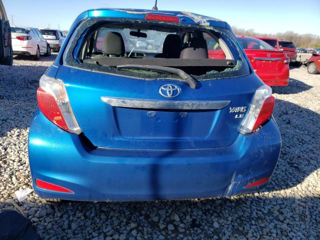 JTDKTUD35ED583970 - 2014 TOYOTA YARIS BLUE photo 6