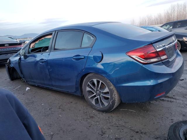 19XFB2F85EE073781 - 2014 HONDA CIVIC EX BLUE photo 2