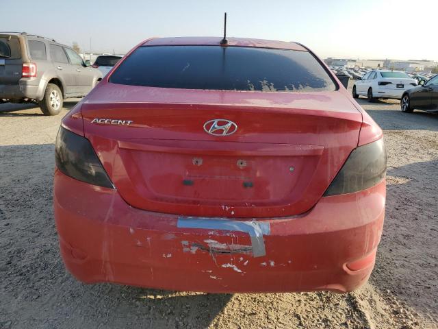 KMHCU4AE1DU291640 - 2013 HYUNDAI ACCENT GLS RED photo 6