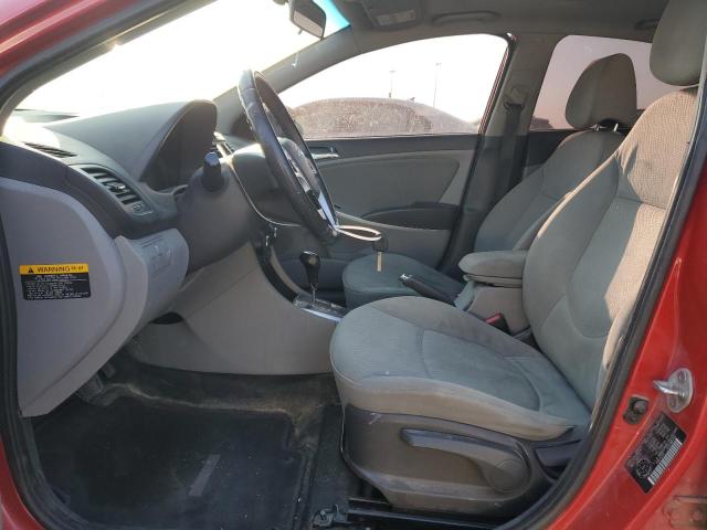 KMHCU4AE1DU291640 - 2013 HYUNDAI ACCENT GLS RED photo 7