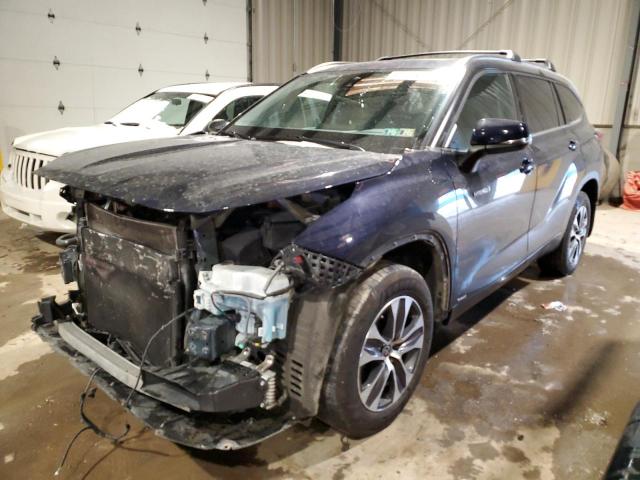 5TDHBRCH5LS514222 - 2020 TOYOTA HIGHLANDER HYBRID XLE BLUE photo 1