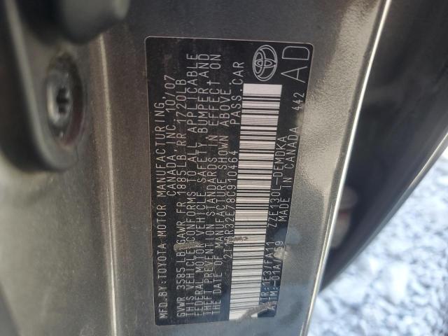 2T1BR32E78C910464 - 2008 TOYOTA COROLLA CE TAN photo 13