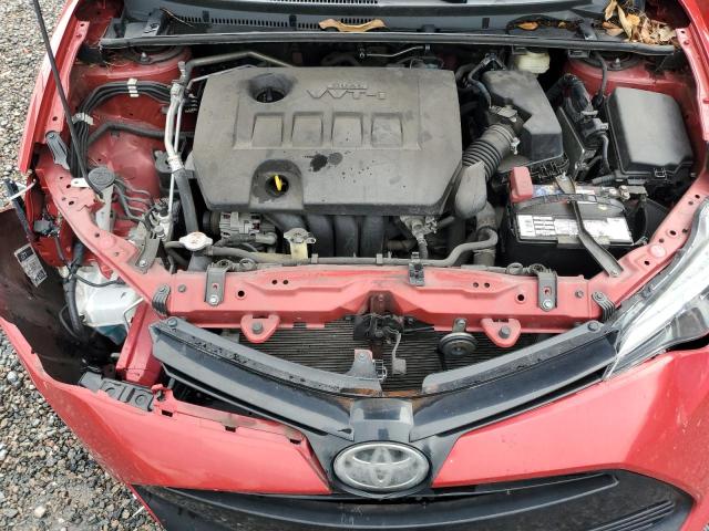 2T1BURHE0HC858202 - 2017 TOYOTA COROLLA L RED photo 11