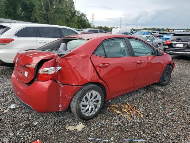 2T1BURHE0HC858202 - 2017 TOYOTA COROLLA L RED photo 3