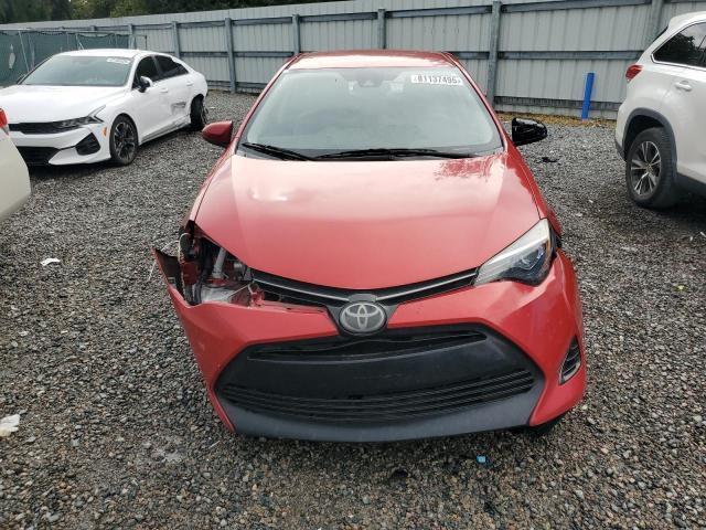 2T1BURHE0HC858202 - 2017 TOYOTA COROLLA L RED photo 5