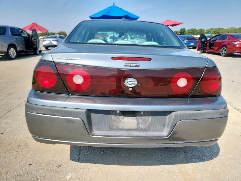 2G1WF52E859376661 - 2005 CHEVROLET IMPALA GRAY photo 6