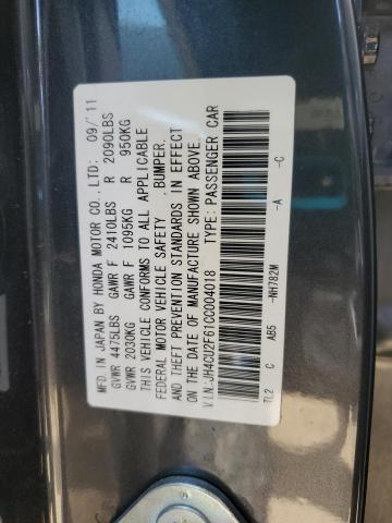 JH4CU2F61CC004018 - 2012 ACURA TSX TECH Graphit Foto 13