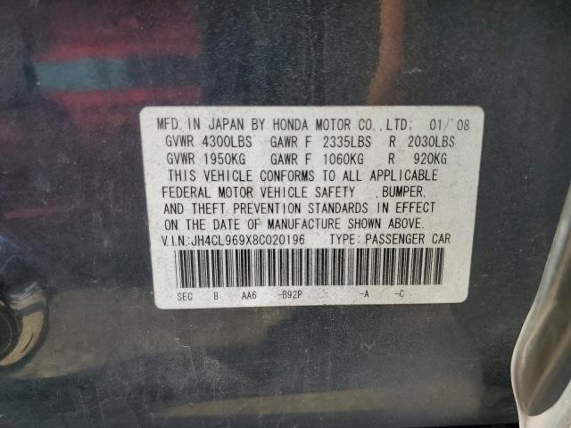 JH4CL969X8C020196 - 2008 ACURA TSX Qara foto 12