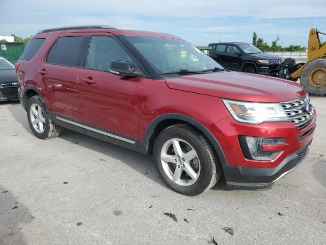 1FM5K8DH5GGA86885 - 2016 FORD EXPLORER XLT წითელი ფოტო 4