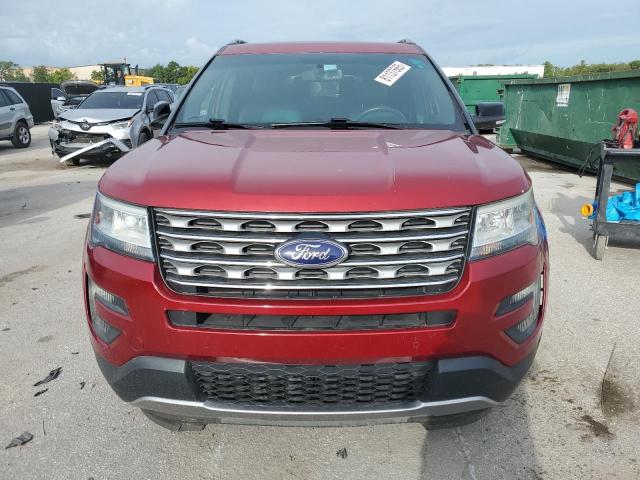 1FM5K8DH5GGA86885 - 2016 FORD EXPLORER XLT წითელი ფოტო 5