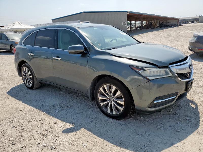 5FRYD3H60FB013972 - 2015 ACURA MDX TECHNOLOGY Gris foto 4