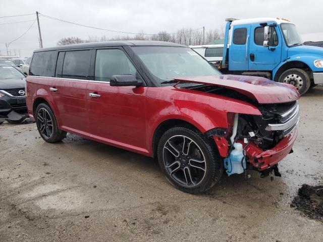 2FMHK6C85FBA19423 - 2015 FORD FLEX SEL BURGUNDY photo 4