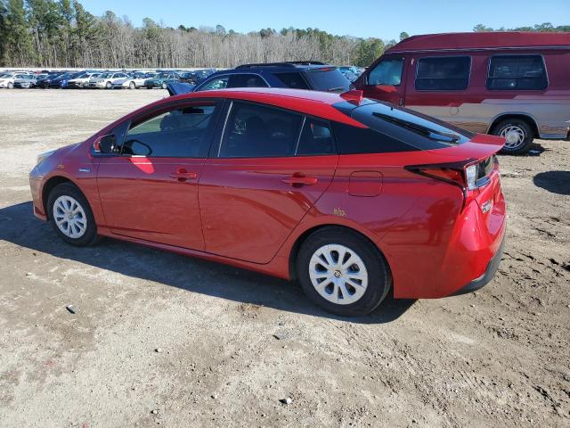 JTDKARFUXL3120556 - 2020 TOYOTA PRIUS L RED photo 2