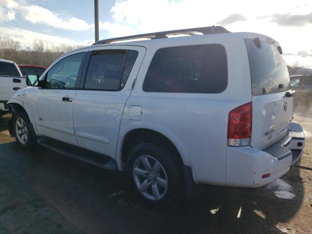 5N1BA08D48N616596 - 2008 NISSAN ARMADA SE WHITE photo 2