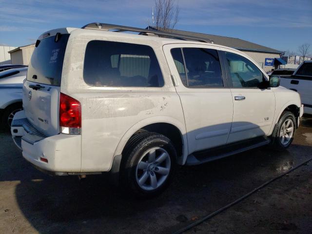 5N1BA08D48N616596 - 2008 NISSAN ARMADA SE WHITE photo 3