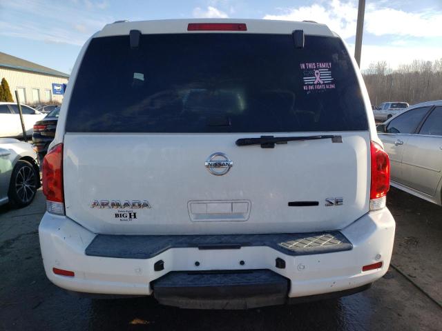 5N1BA08D48N616596 - 2008 NISSAN ARMADA SE WHITE photo 6