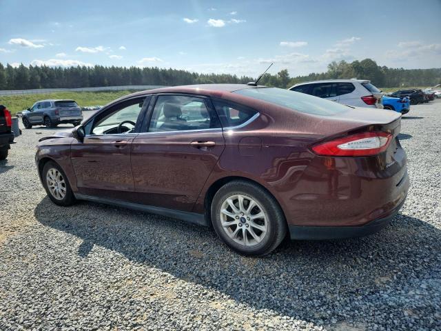 3FA6P0G76FR251046 - 2015 FORD FUSION S 勃艮第红 照片 2