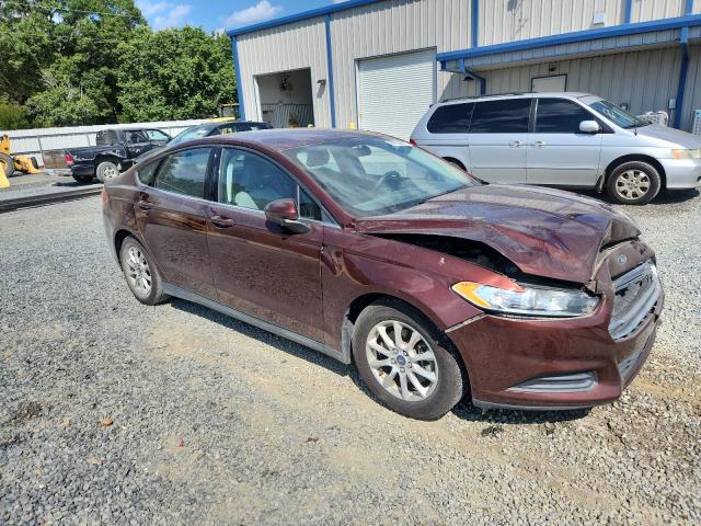 3FA6P0G76FR251046 - 2015 FORD FUSION S 勃艮第红 照片 4