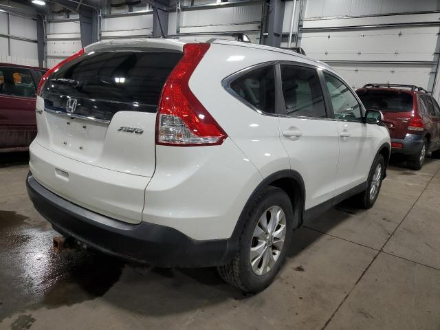 5J6RM4H78EL111450 - 2014 HONDA CR-V EXL WHITE photo 3