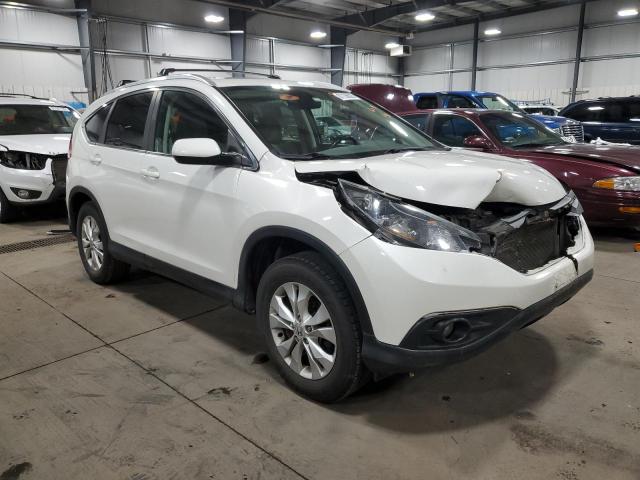 5J6RM4H78EL111450 - 2014 HONDA CR-V EXL WHITE photo 4