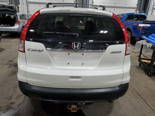 5J6RM4H78EL111450 - 2014 HONDA CR-V EXL WHITE photo 6