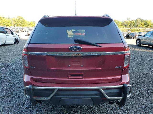 1FM5K8D82EGA83813 - 2014 FORD EXPLORER XLT Կարմիր լուսանկար 6