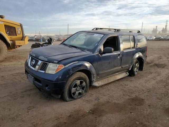 5N1AR18W96C639618 - 2006 NISSAN PATHFINDER LE BLUE photo 1