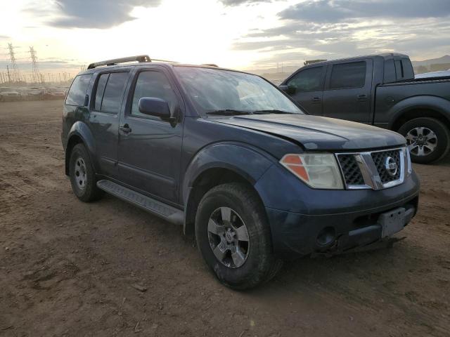 5N1AR18W96C639618 - 2006 NISSAN PATHFINDER LE BLUE photo 4