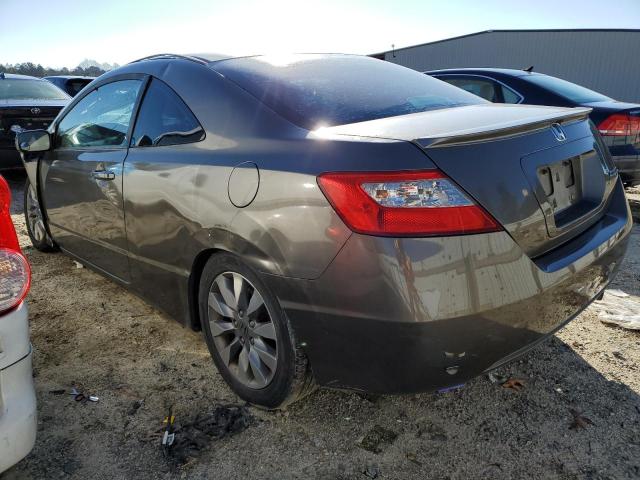 2HGFG12839H506866 - 2009 HONDA CIVIC EX GRAY photo 2