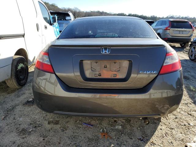 2HGFG12839H506866 - 2009 HONDA CIVIC EX GRAY photo 6