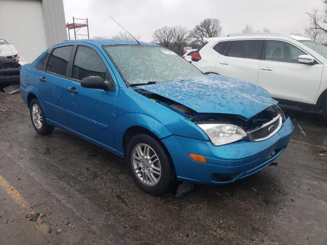 1FAFP34N27W331463 - 2007 FORD FOCUS ZX4 BLUE photo 4