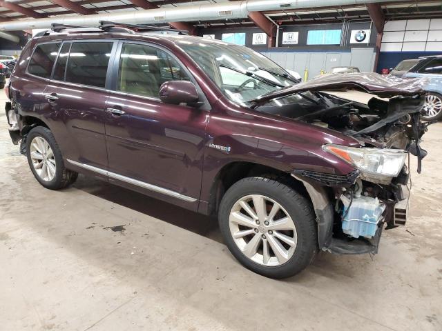 JTEDC3EH6B2003741 - 2011 TOYOTA HIGHLANDER HYBRID LIMITED MAROON photo 4