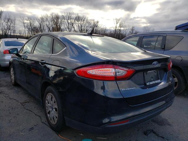 3FA6P0G78ER244727 - 2014 FORD FUSION S BLACK photo 2