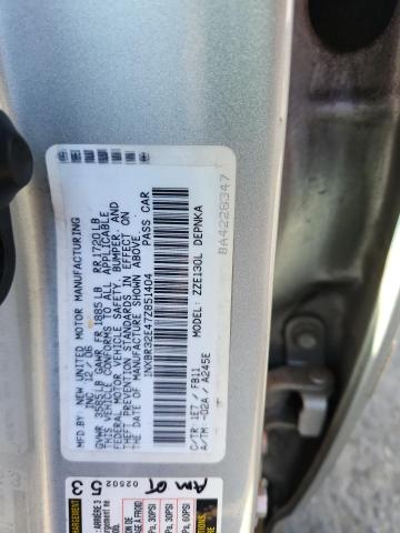 1NXBR32E47Z851404 - 2007 TOYOTA COROLLA CE 银色 照片 12