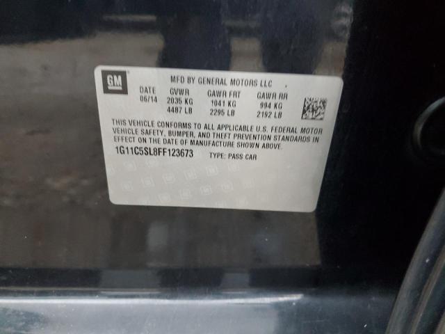 1G11C5SL8FF123673 - 2015 CHEVROLET MALIBU 1LT Qara foto 13