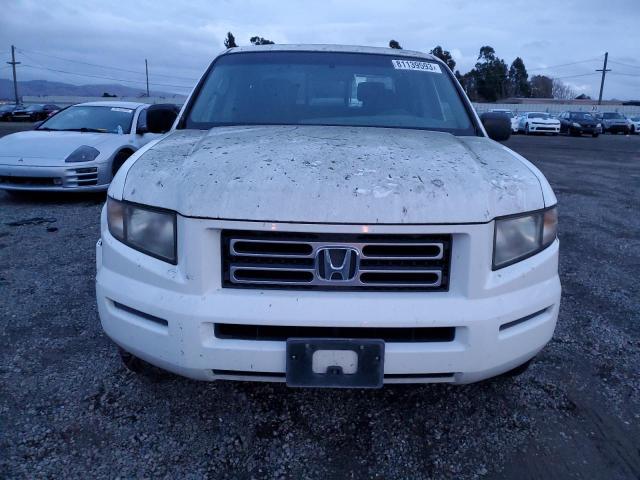 2HJYK16246H519368 - 2006 HONDA RIDGELINE RT WHITE photo 5