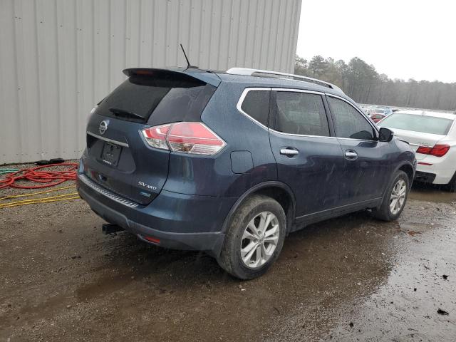 5N1AT2MVXEC826725 - 2014 NISSAN ROGUE S BLUE photo 3