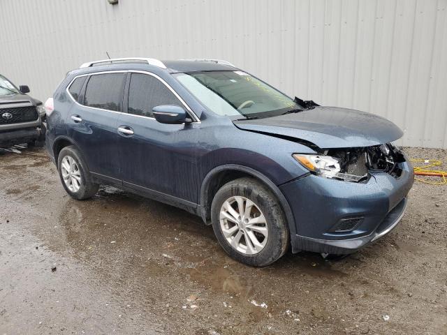 5N1AT2MVXEC826725 - 2014 NISSAN ROGUE S BLUE photo 4