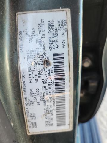 JT3HN86R6Y0289927 - 2000 TOYOTA 4RUNNER SR5 GREEN photo 13
