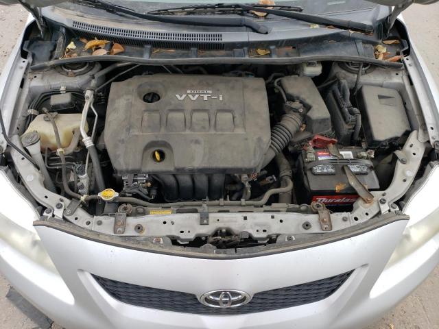 1NXBU4EE4AZ386436 - 2010 TOYOTA COROLLA BASE ვერცხლისფერი ფოტო 11