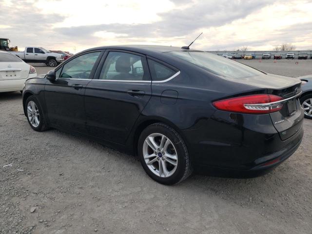 3FA6P0HD2JR131046 - 2018 FORD FUSION SE BLACK photo 2