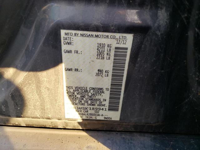 1N4AL3AP1DC189941 - 2013 NISSAN ALTIMA 2.5 CHARCOAL photo 12